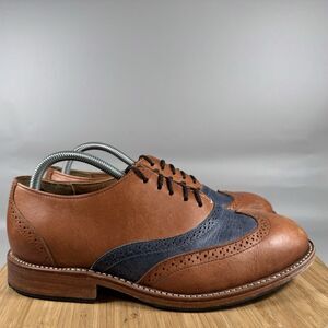 Adelante Shoe Co. Men’s Handmade Brown Leather Oxford Dress Shoes Size 8 EEE